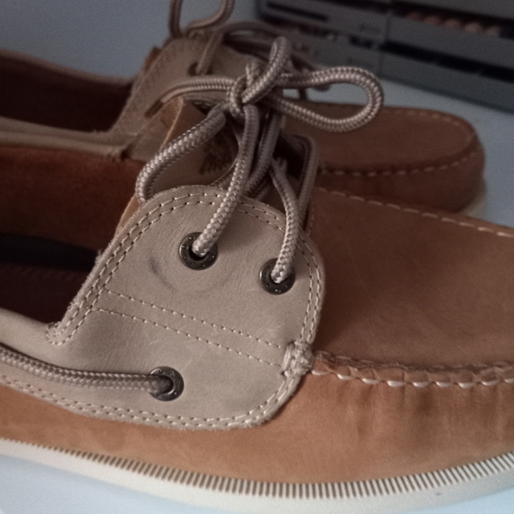 DOCKERS MEN'S VARGAS TAN STONE Moccasin, boat,leathers sz 13M - Picture 5 of 10